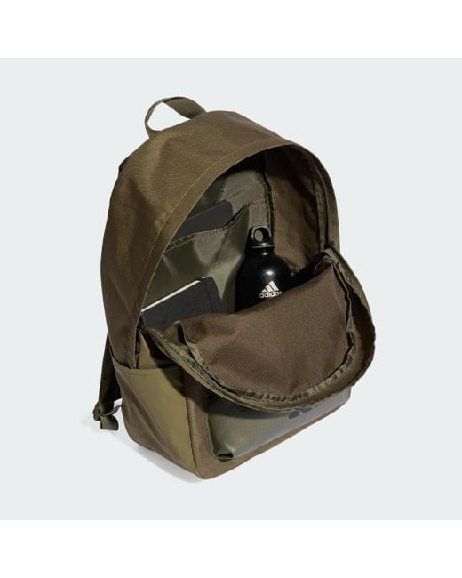 Adidas Green Classic Back-To-School 3-Stripes Backpack