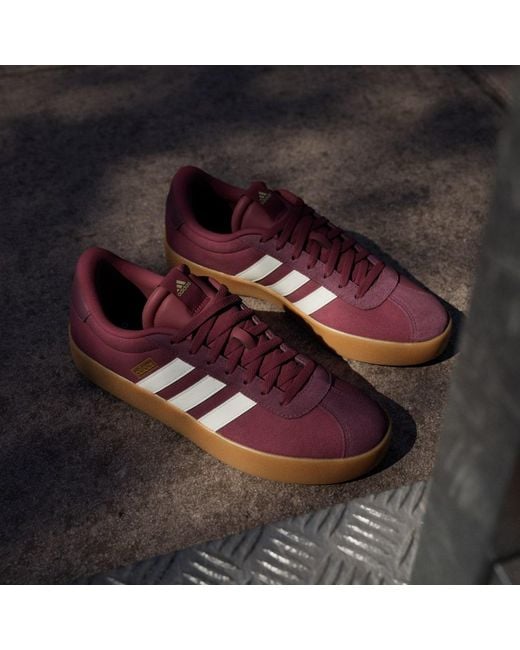 Adidas Red Vl Court 3.0 Shoes