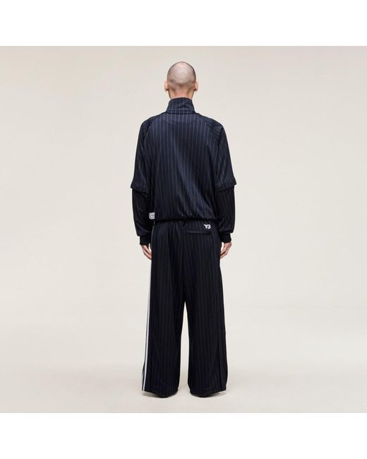 Adidas Blue Y-3 Basketball Track Tracksuit Bottoms for men