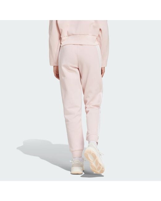 Adidas Pink Future Icons 3-Stripes Regular Joggers