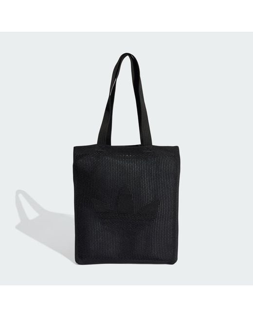 Adidas Black Crochet Tote Bag