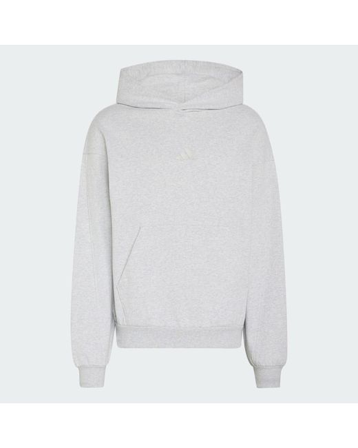 Adidas White Kit Small Logo Hoodie for men
