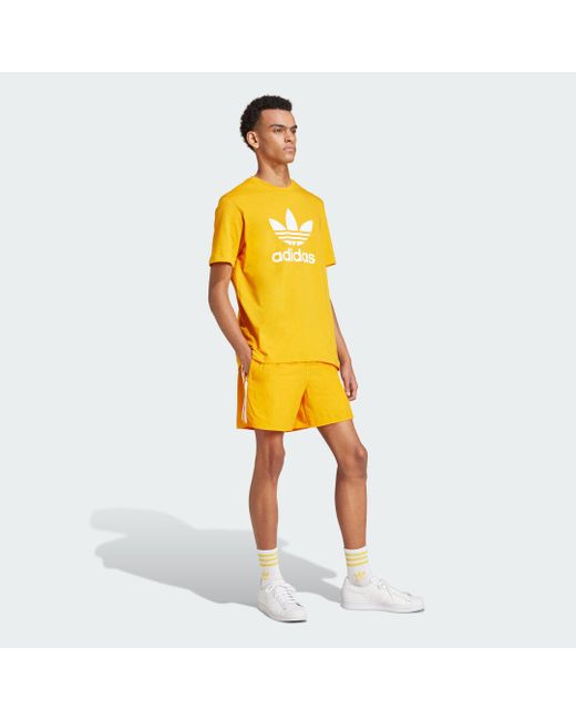 Adidas Yellow Adicolor Classics Sprinter Shorts for men