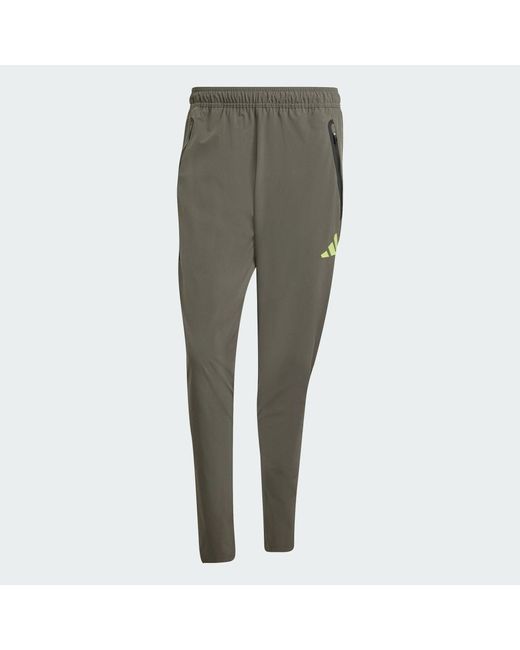 Adidas Gray Real Madrid Tiro 25 Competition Vis Tech Travel Pants for men