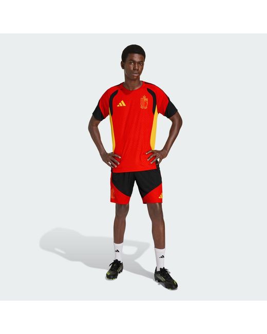 Adidas Originals Red Belgium 26 Tiro Training Jersey for men