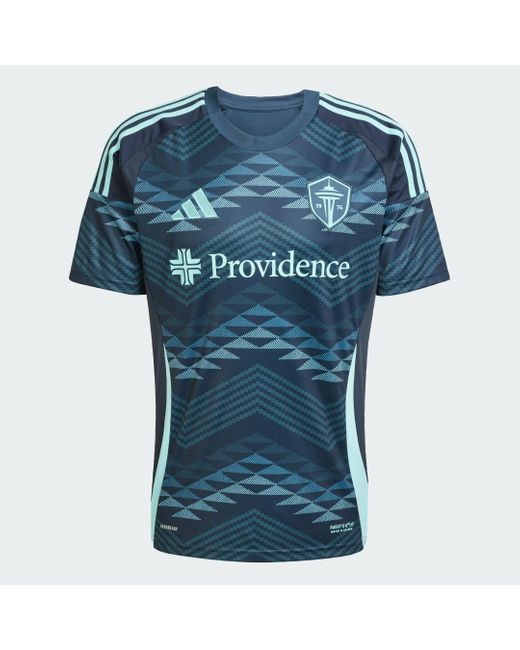 Adidas Originals Blue Seattle Sounders Fc 25/26 Away Jersey for men