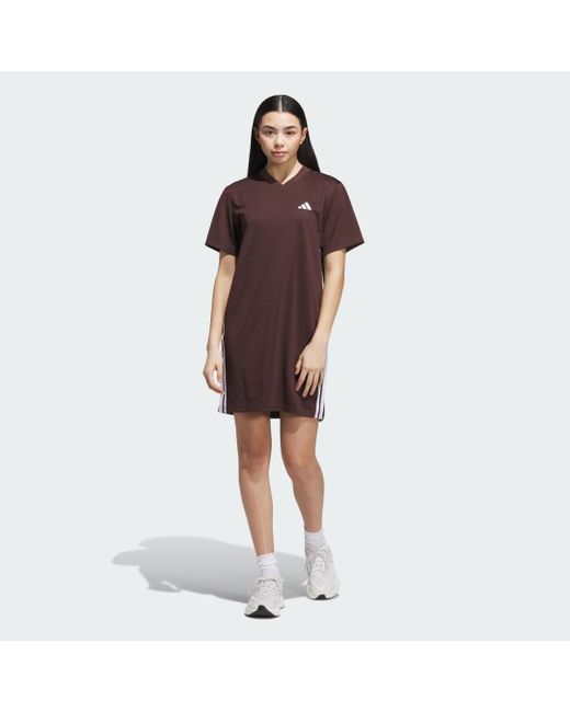 Adidas Brown Sport Craft Shift Dress