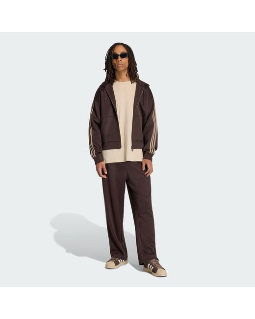 Adidas Black Adicolor Loose Tracksuit Bottom for men