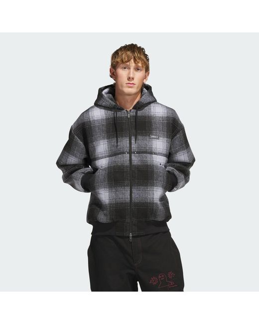 Adidas Black Skateboarding X Mark Gonzales Plaid Jacket