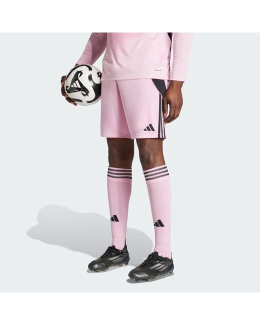 Adidas Pink Tiro 24 Shorts for men