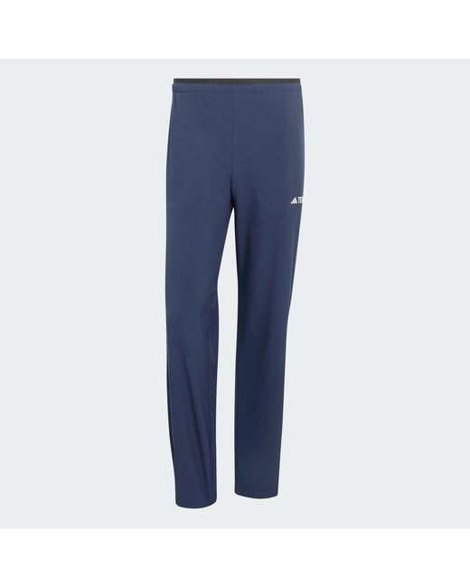 Adidas Blue Terrex Multi Liteflex Tracksuit Bottoms for men