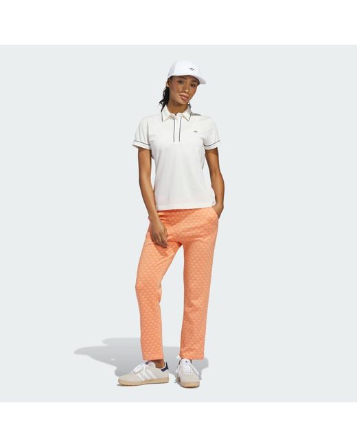 Adidas White Originals Solid Polo