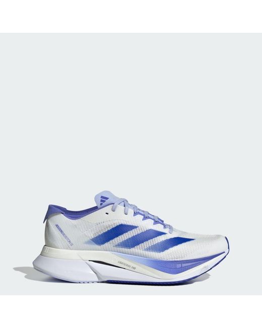 Adidas Blue Adizero Boston 12 Shoes