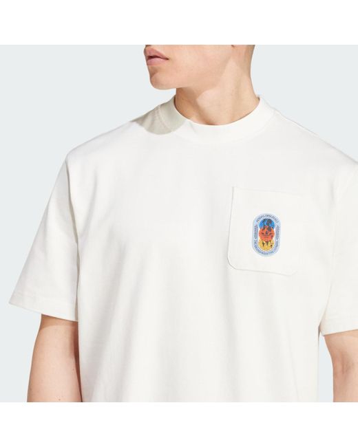 Adidas White Olpc T-Shirt 2 for men