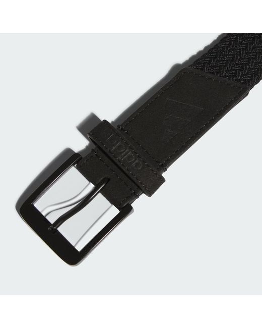Adidas Black Braided Stretch Belt for men