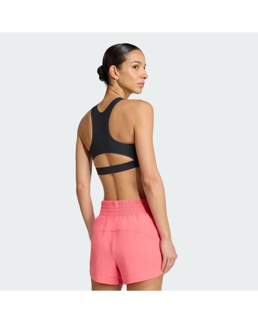 Adidas Black Tech Intensity Workout Medium Support Bra