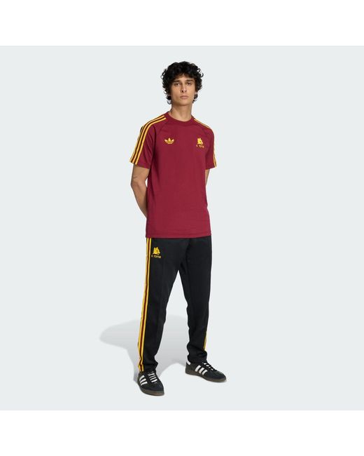 Adidas Black As Roma Originals Tracksuit Bottoms for men