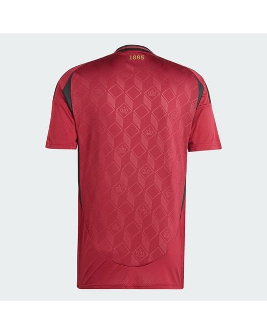 Adidas Red Belgium 24 Home Jersey for men