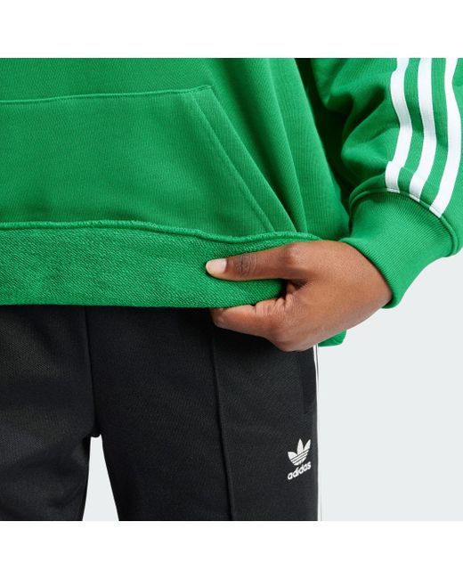 adidas Adicolor 3-Streifen Oversized Hoodie in Grün | Lyst CH