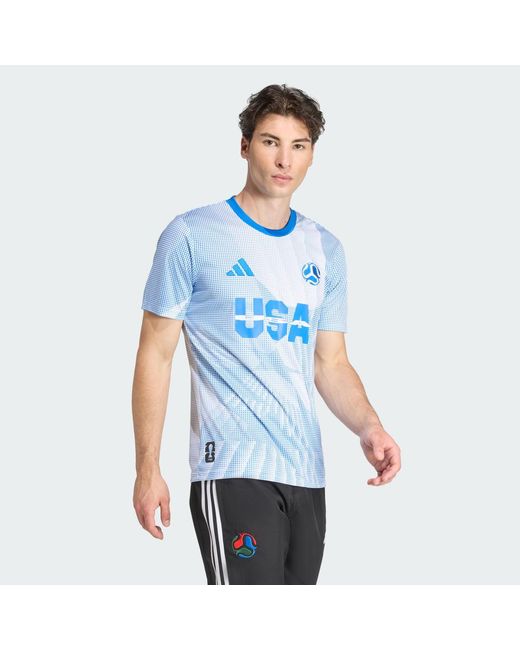 Adidas Blue Usa Jersey for men