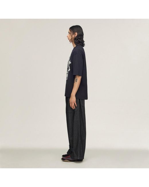 Adidas Black Y-3 Chito Graphic Short Sleeve Tee for men
