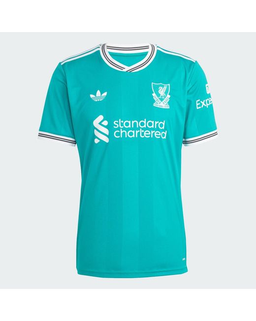Adidas Blue Football Liverpool Fc 25/26 Third Jersey Jv6428 for men