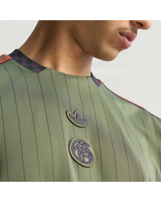 Maglia Terrace Icons Fc Bayern München di Adidas in Green