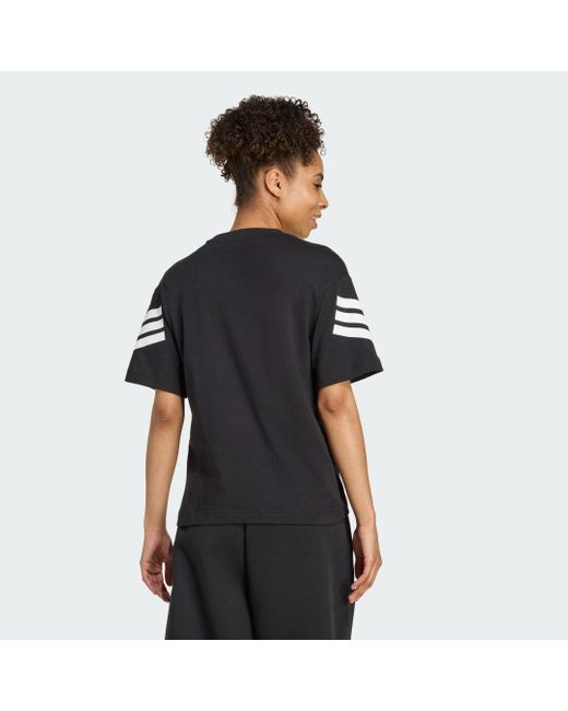 Maglietta Ferns 3-Strisce di Adidas in Black