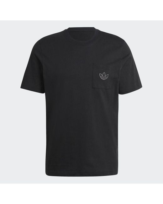 Adidas Black Sprt Pocket T-Shirt for men