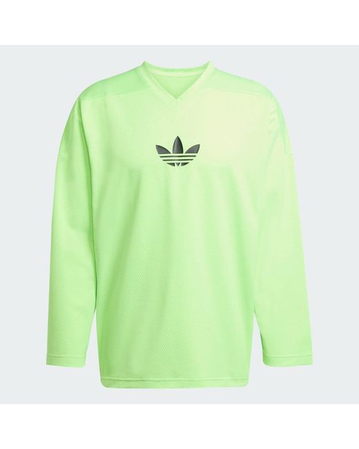 Adidas Green Adicolor Mesh Long Sleeve for men