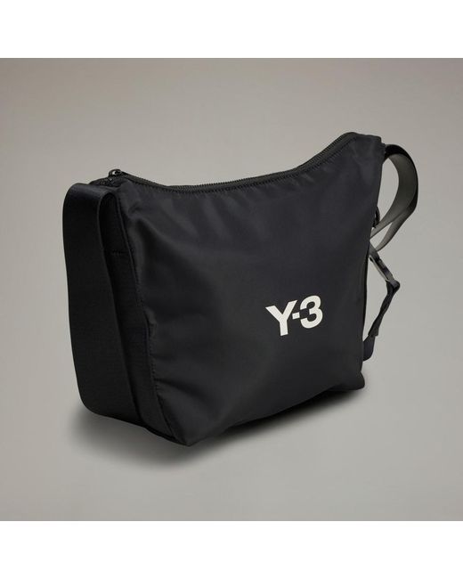 Adidas Black Y-3 Nylon Crossbody Bag