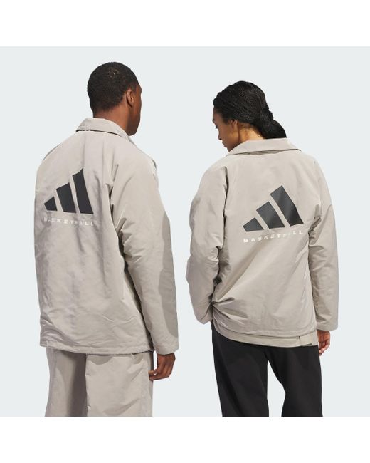 Adidas Multicolor Basketball Coach Jacke – Genderneutral