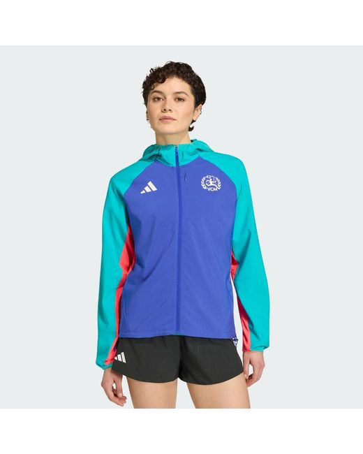 Adidas Blue Vienna Marathon Running Jacket