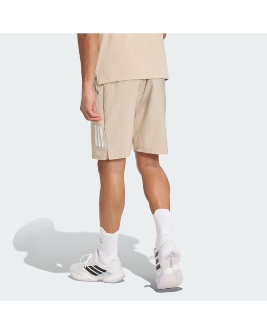 Adidas Natural Club Tennis Climacool 3-Stripes Shorts for men