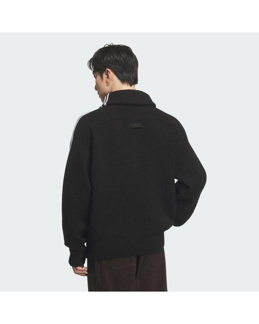 Adidas Black Premium 3S Knitwear Sweatshirt