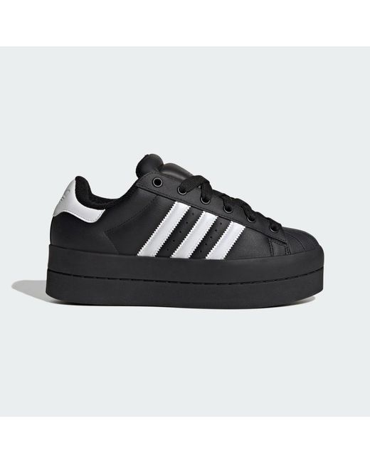 Adidas Black Superstar Stack Shoes