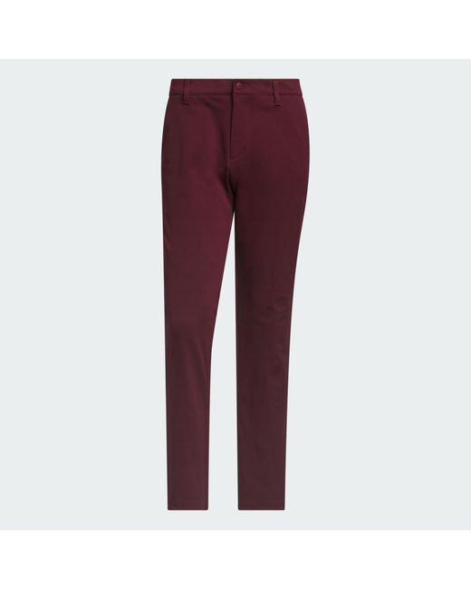 Adidas Red Ultimate365+ Twistknit Climawarm Regular Straight Fit Pant for men