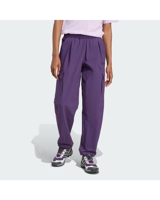 Adidas Purple Terrex Xploric Cargo Joggers