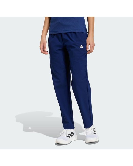 Adidas Blue Workout Essentials Woven Joggers