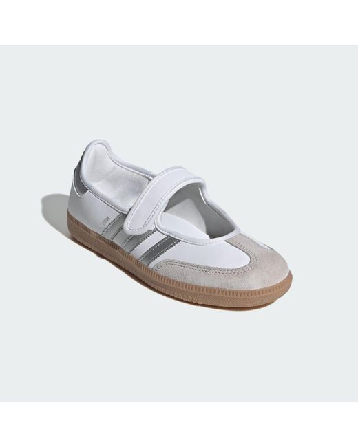 Adidas White Samba Jane