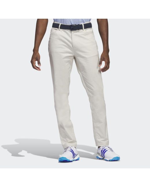 Pantalón Go-To 5-Pocket Golf adidas de hombre de color Blanco | Lyst