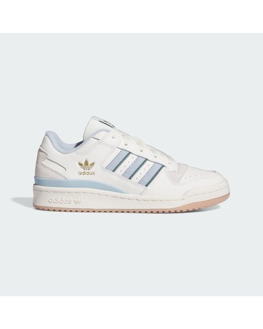 Adidas White Forum Low Cl Shoes