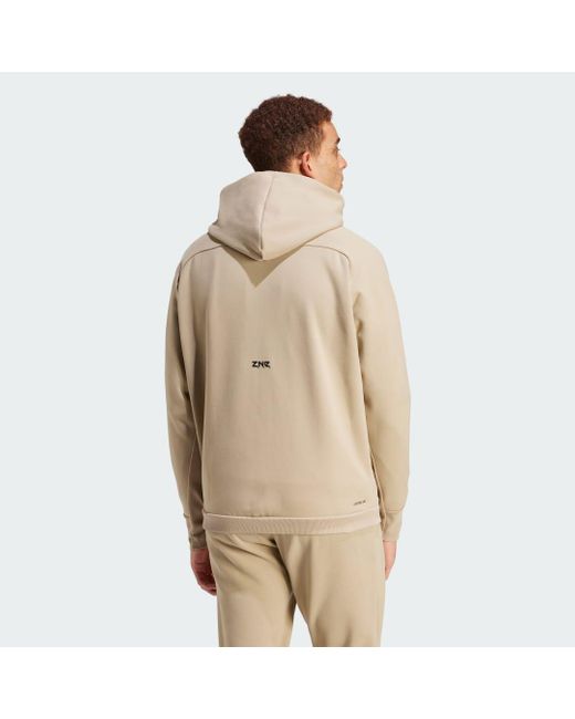 Adidas Natural Z.N.E. Winterized Full-Zip Hooded Track Jacket for men