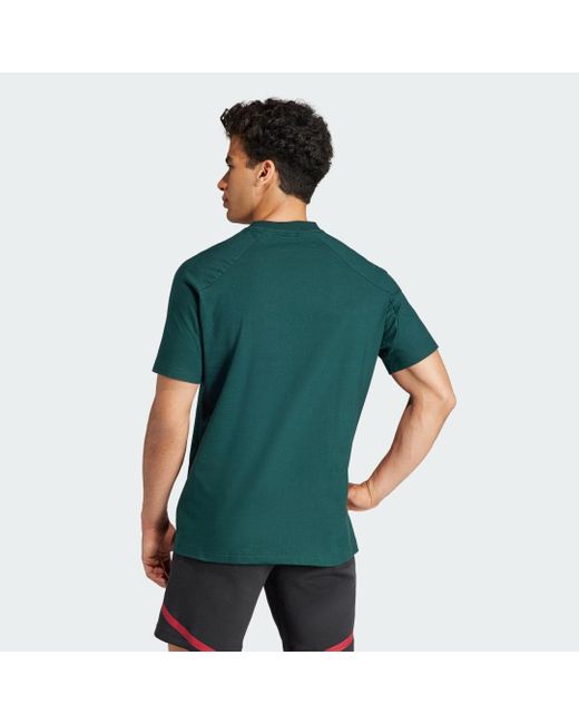 Adidas Green Manchester United Designed For Gameday T-shirt for men
