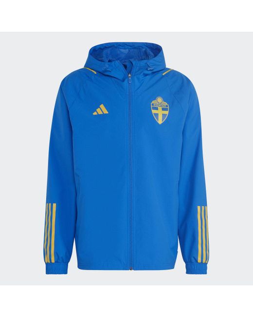 Giacca Tiro 23 All-Weather Sweden di Adidas in Blue da Uomo