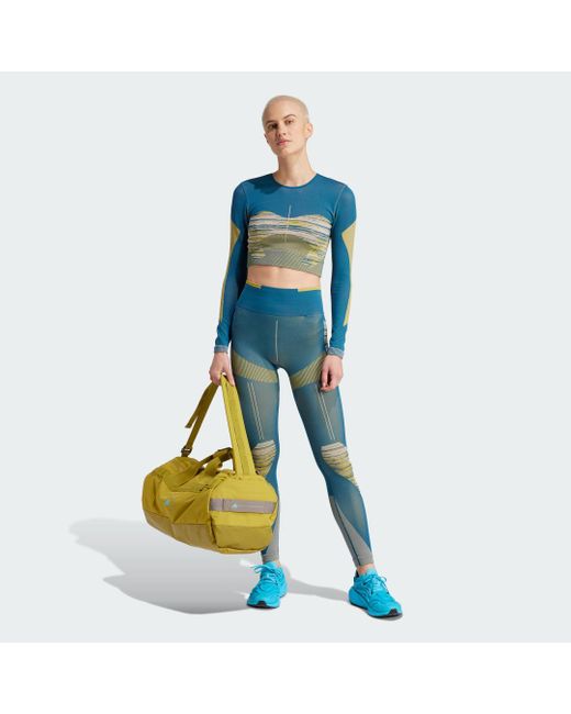 Adidas Blue By Stella Mccartney Truestrength Seamless Yoga Long Sleeve Top
