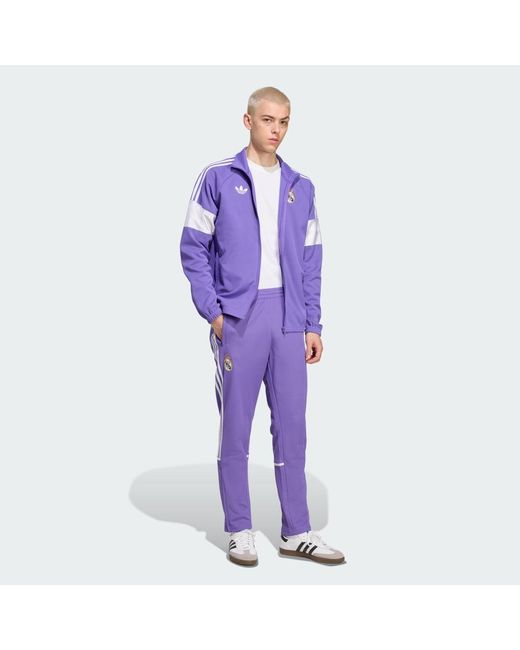 Adidas Purple Real Madrid Lfstlr Track Top for men