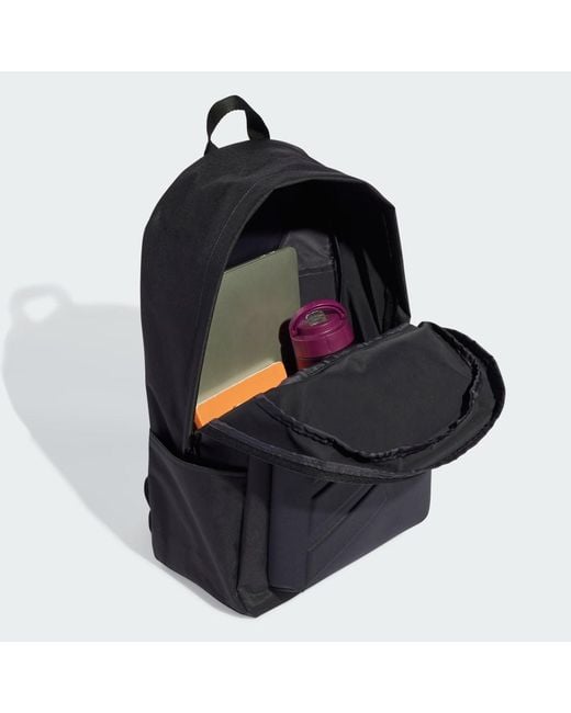 Adidas Black Essentials Embossed Logo Backpack