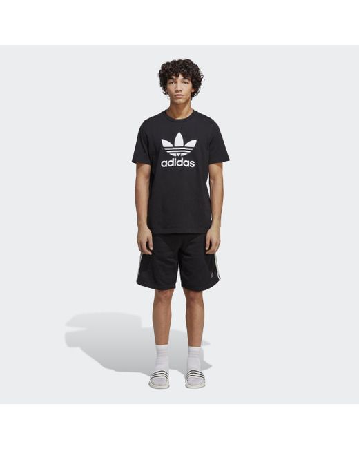 Adidas Black Adicolor Classics 3-stripes Sweat Shorts for men
