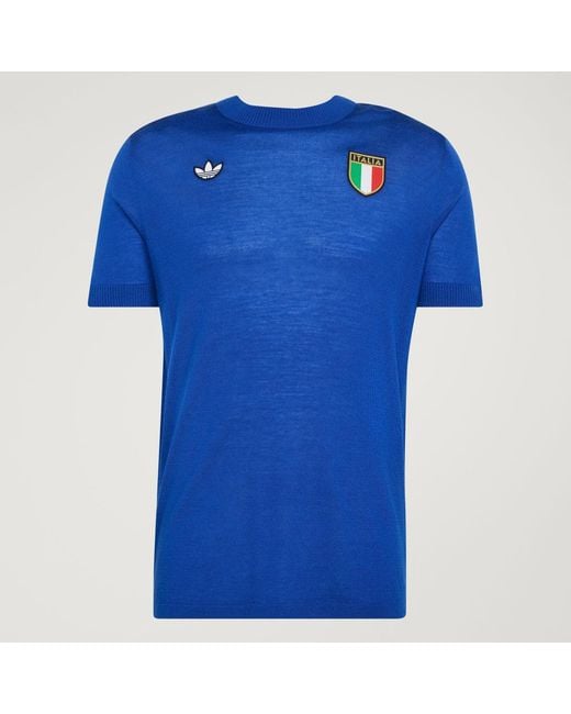 Adidas Blue Italy National Team 1970S Fashion Jersey for men